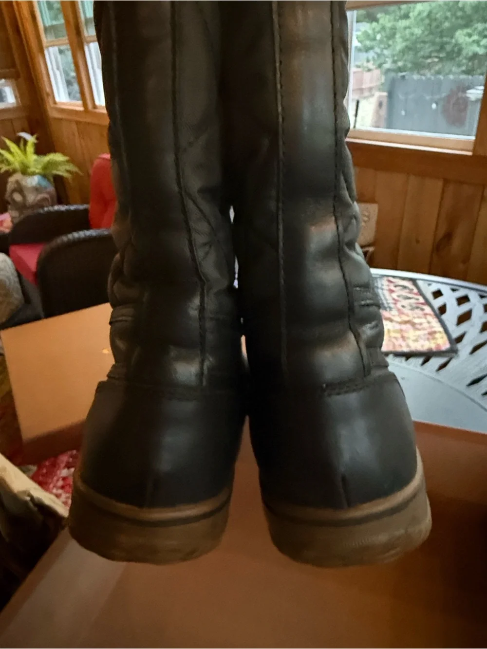 Coach Samara Black Nylon and Quilted Slip-On Winter Boots